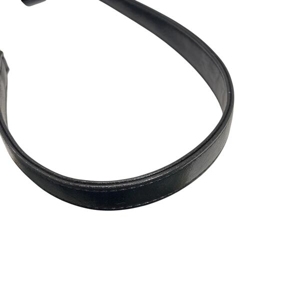 Vintage Y2K 90s Liz Claiborne Black Shoulder Bag Mini Hobo Purse Faux Leather - Picture 9 of 13